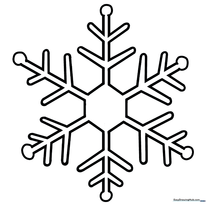 Snowflake Coloring Sheet