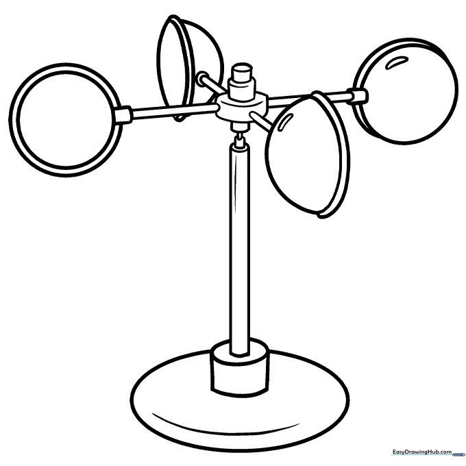 Anemometer Coloring Sheet