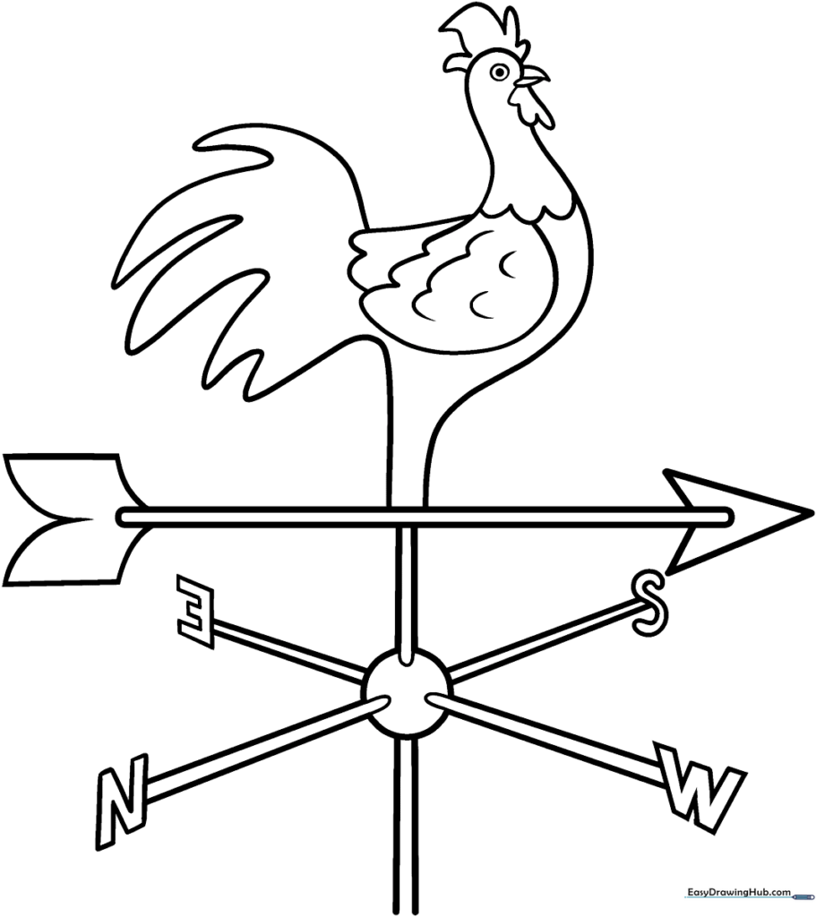 Weathervane Coloring Sheet