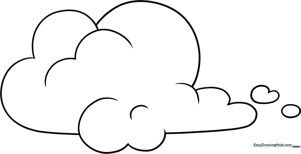 Cartoon Cloud Coloring Sheet