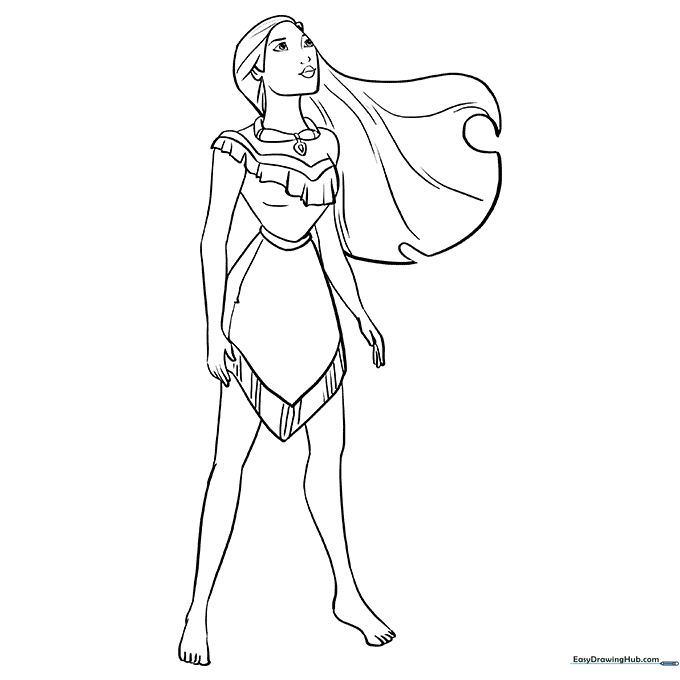 Pocahontas Coloring Sheet
