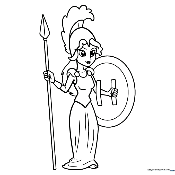 Athena Coloring Sheet