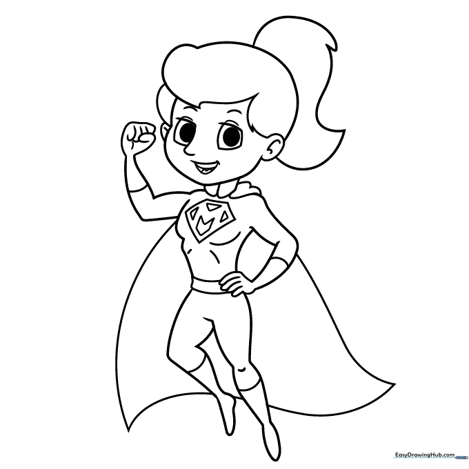 Super Mom Coloring Sheet