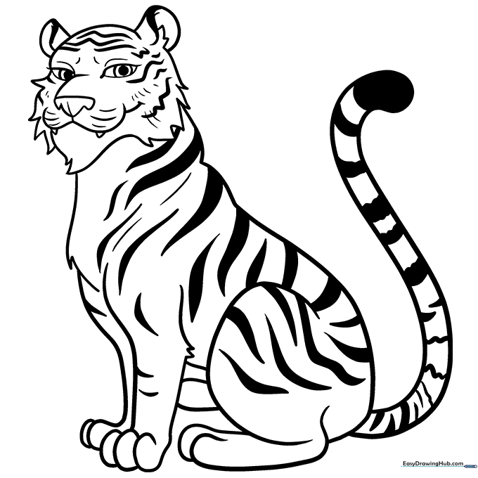 Cartoon Tiger