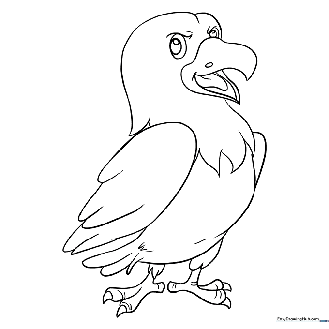 Cartoon Hawk