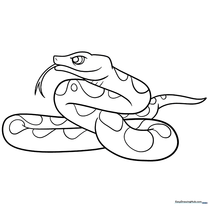 Snake Coloring Sheet
