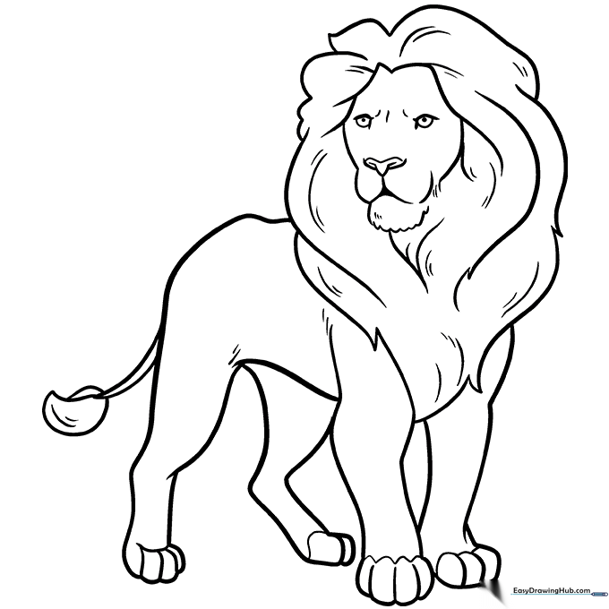 Lion Coloring Sheet